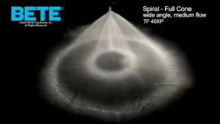 Full Cone Spiral Spray Nozzle BETE TF 40XP [upl. by Moitoso444]