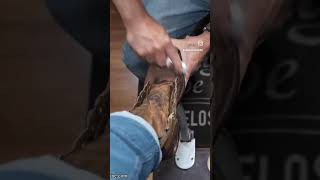 Take a Seat and Relax  Angelo Shoe Shine ASMR angeloshoeshine shoeshine workboots shoestagram [upl. by Ocko]