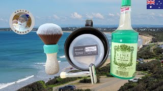 Aussie Shave  WashPool Supply Co  Puck 02  Billy Goat quotValenciaquot MotherLode  Merkur Progress [upl. by Ranee909]