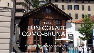 Funicolare ComoBrunate Italy  allthegoodiescom [upl. by Oxford87]