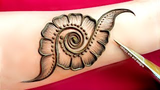 Very beautiful stylish mehndi design  easy mehndi design  simple mehndi  mehndi design  mehndi [upl. by Dulla]