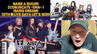 The Fam Jay Crew Reacts To RAISE A SUILEN  CORUSCATE DNA 1BanG Dream10th★LIVE DAY4 [upl. by Mendel]