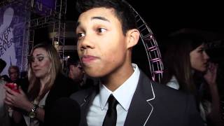 Roshon Fegan Never Say Never Premiere Interview [upl. by Synned475]