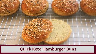 Quick and Easy Keto Hamburger Bun Update Nut Free and Gluten Free [upl. by Otreblif]