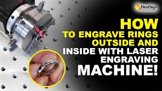 How To Engrave Rings Outside and Inside With Laser Engraving Machine [upl. by Neeruam91]