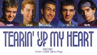 NSYNC  Tearin Up My Heart Color Coded Lyrics Eng [upl. by Wsan239]