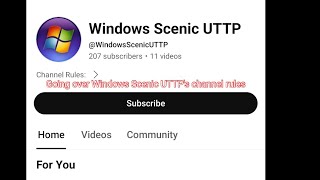 Going over Windows Scenic UTTPs channel rules [upl. by Seravart]