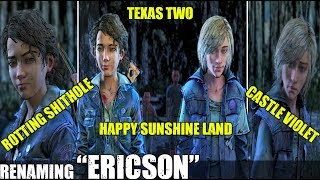 Clementine amp Violet Rename Ericson All Dialogue Choices TWD Final Season Episode 4 2019 [upl. by Eserrehs611]