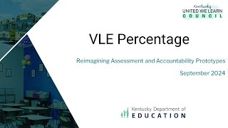 Reimagining Assessment and Accountability Prototypes September 2024  VLE Percentage [upl. by Culbert]