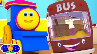 Bus Ke Pahiye Ghume Gol Gol बस के पहिए घुमे गोल गोल Bob the Train Hindi Rhymes for Kids [upl. by Lotson]