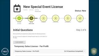 Guide to Submitting a Special Event Application in CAMP Temporary Sales Licenses amp Exempt Events [upl. by Eul132]