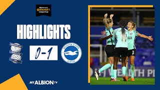 Conti Cup Highlights Birmingham 0 Albion 1 [upl. by Preciosa]