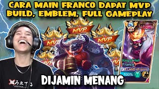 Cara main franco dapat MVP BUILD EMBLEM FULL GAMEPLAY FRANCO [upl. by Ancelin]