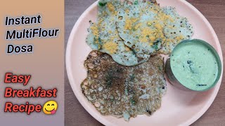 Instant Dosa Recipe  Multi Flour Dosa [upl. by Gamaliel700]