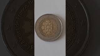 2€ GEDENKMÜNZE FRANKREICH 2018 Fehler Bewertung coin money mino60art fun collection hobby [upl. by Znerol263]