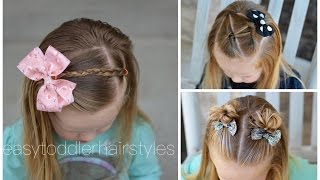 3 Quick and Easy Toddler Hairstyles for Beginners [upl. by Anirtak]