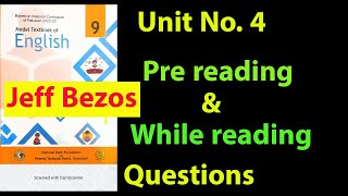 Class 9 English Book  Unit No4  Pre Reading Questions  NBF [upl. by Thetisa]