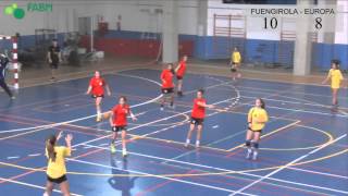 Balonmano Infantil Femenino  Fuengirola  Europa [upl. by Notsae]