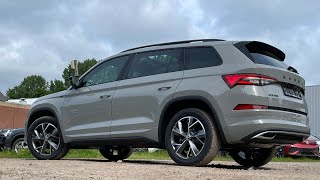 Skoda NEW Kodiaq 2023 Sportline in4K Steel Grey Meteor 19 Inch Triglav Walk around amp detail inside [upl. by Yung]