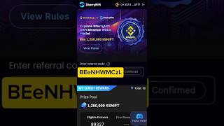 Binance StarryNift Airdrop Referral Code  Snift Invite Code  How to Participate [upl. by Aicak815]