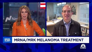 Moderna CEO Stephane Bancel on melanoma treatment development A big day for patients [upl. by Neerbas]