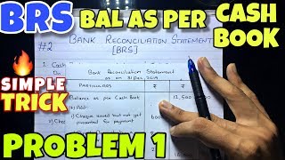 2 Bank Reconciliation Statement  Problem 1 By Saheb Academy  Class 11 [upl. by Nodyroc]