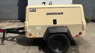 2016 DOOSAN 185 CFM diesel air compressor at Ironpower Industries 11041 [upl. by Phebe538]