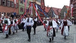 Dinkelsbühl 2013  Trachtenumzug mit allen 2700 Teilnehmern  Heimattag der Siebenbürger Sachsen [upl. by Yenruoc584]