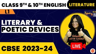 English Literature CBSE Class 9 amp 10 I Literary Poetic devices I Oshin Maam I VedantuClass91011 [upl. by Yemrej728]