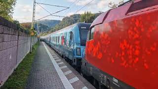 Durchfahrt des railjet Xpress 765 am 24092023 in Oberaudorf [upl. by Yaker]