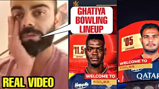 Virat Kohli not happy with RCB managements huge mistake in IPL Auction amp RCB poor bowling lineup [upl. by Ahsikrats]