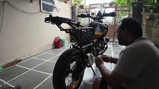 Himalayan 450 Hanle Black  Saddle Stay Installation  DIY [upl. by Bowra976]