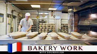 Legendary Alpine bakery with wood fired oven  Sourdough bread making in France [upl. by Peale]