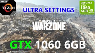 Call of Duty Warzone GTX 1060 6GB Ultra Settings [upl. by Alban932]