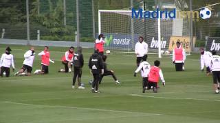 Real Madrid Players Stretch in Training Sesson [upl. by Macomber]