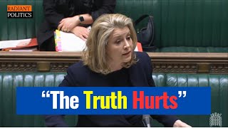 Penny Mordaunt Cooked Woke Leftist Labour MP in 3 Words [upl. by Lajib979]