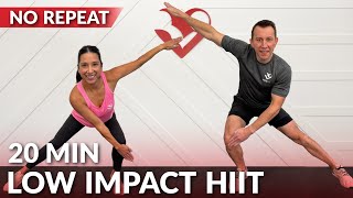 20 Min Low Impact HIIT Workout for Beginners amp Fat Loss  No Repeat No Jumping Full Body [upl. by Lrad]