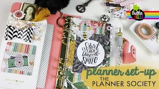 May Planner SetUp  The Planner Society  April 2017 Kit  Personal Planner [upl. by Brook537]