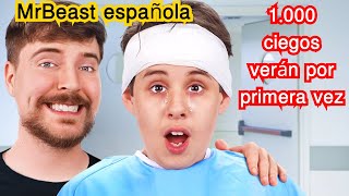 1000 ciegos ven por primera vez  MrBeast en Español mrbeast [upl. by Gaulin]