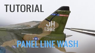 Weathering tutorial Panel line wash with oil and enamel paints [upl. by Aeneus]