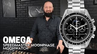 Omega Speedmaster Professional Moonphase Moon Watch 35765000 Review  SwissWatchExpo [upl. by Doretta]