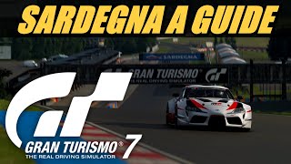 Gran Turismo 7  Sardegna A GR3 Track Guide [upl. by Enerol]