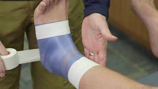 Closed Basket Weave Ankle Taping Skills Video [upl. by Lipkin]