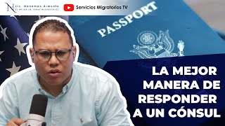 La mejor manera de responderle a un consul [upl. by Ahsircal]