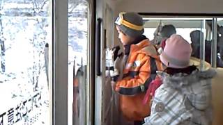 Monorail at Rusutsu Ski Resort 12 24 10 [upl. by Riebling]