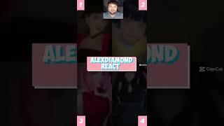 Poker face  WhostheBest123 or 4 alexdiamondreact shorts tiktok viral [upl. by Ynittirb]