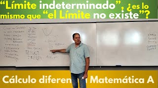 ¿Indeterminado o ¿No existe el Limite ¿es lo mismo [upl. by Warrin]