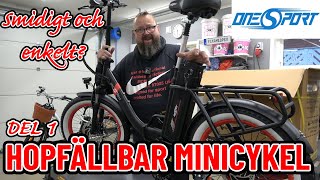 Onesport OT162 En hopfällbar el minicykel  Smidigt och enkelt Del 1 [upl. by Naerb435]