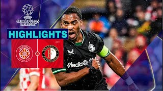 Girona vs Feyenoord 23 Highlights amp Samenvatting  UEFA Champions League 2024 [upl. by Horace]