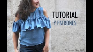 DIY Como hacer blusa de mujer patrones gratis [upl. by Ellinad]